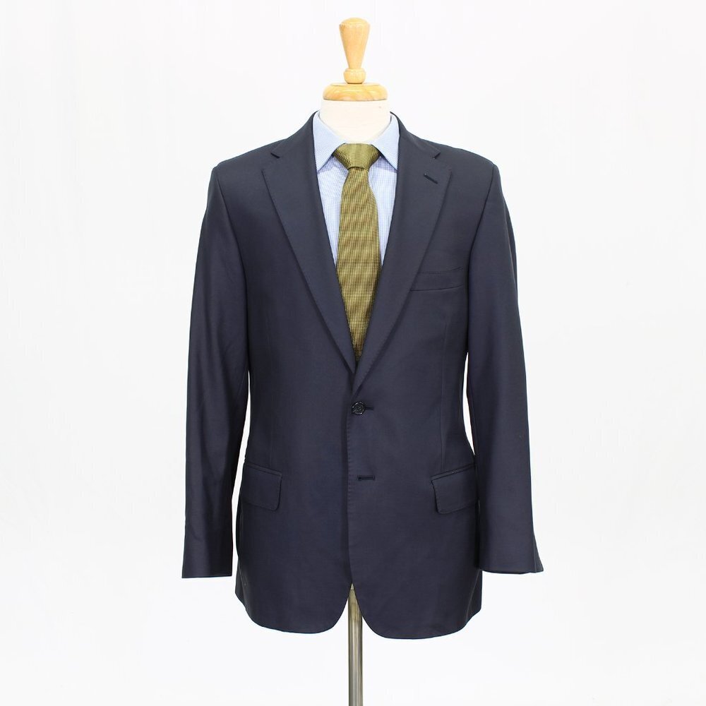 Tom James 40R Gray Solid 2-Button Sport Coat Blazer Jacket B752